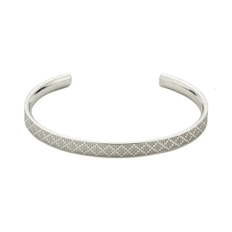 gg Bracelet diamond patterned bracelet featuring square grid design exudes simple elegant style making it a fashionable accessory for both men and w