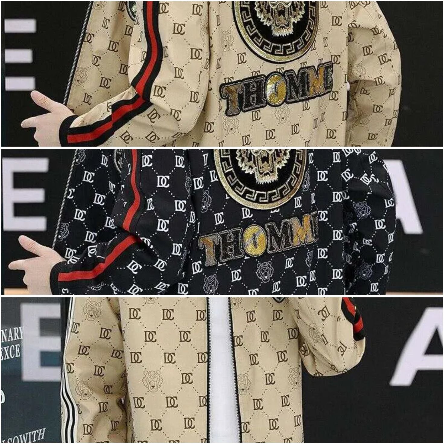 Free Shipping Light Luxury 2026 Spring New Stand Collar Casual Jacket Trendy Versatile European Style Men 's Fashion
