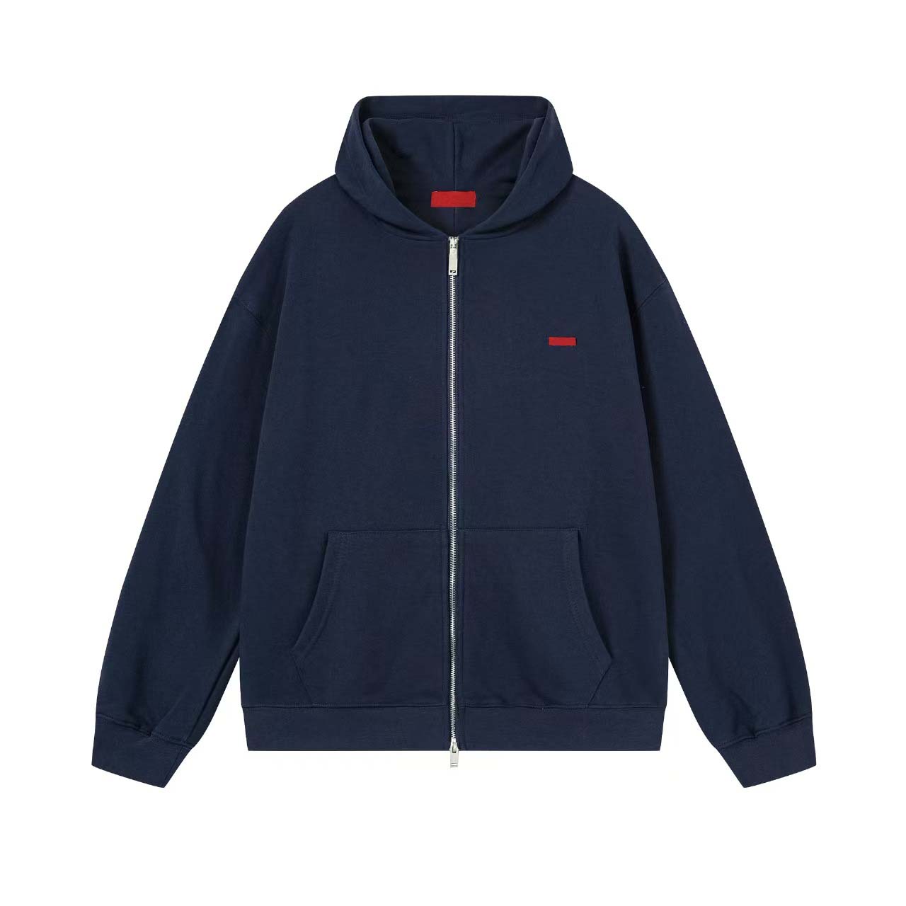 Men's Hoodies & Sweatshirts 2026 Autumn Winter Zipper Embroidery Loose Casual Long Sleeve Cardigan Hooded Sweatshirt Jacket Size : S-3XL