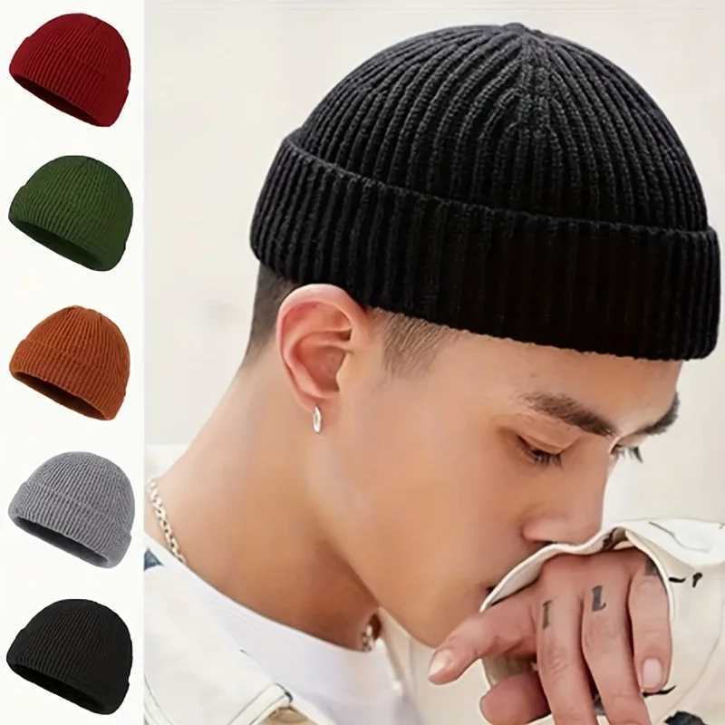2026New Winter Thermal Knitted Beanie Cap Warm Skull Roll Up Cuffed Hat for Outdoor Sport Running Cycling Hip-hop fedora hat S2610179G9K