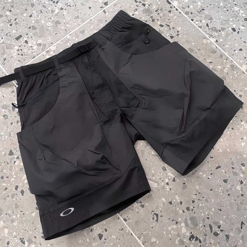 Men's Shorts Vintage sports O Letter Large Pocket Functional 2026 Paratrooper Wasteland Vibe Workwear Five Point Shorts Casual