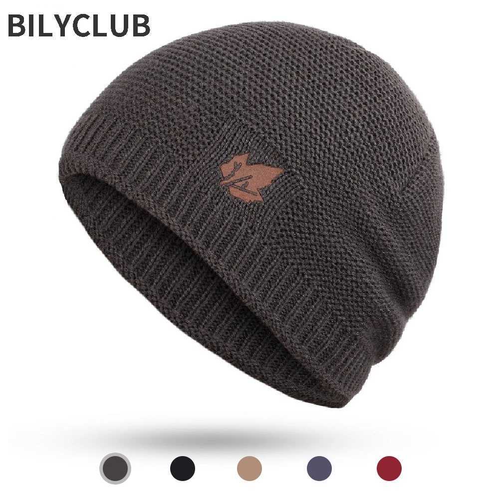 2023 New winter knit hats men's and women's outdoor warm thickening plus velvet loose caps Skullies brand winter ski male bone S261017T3I3