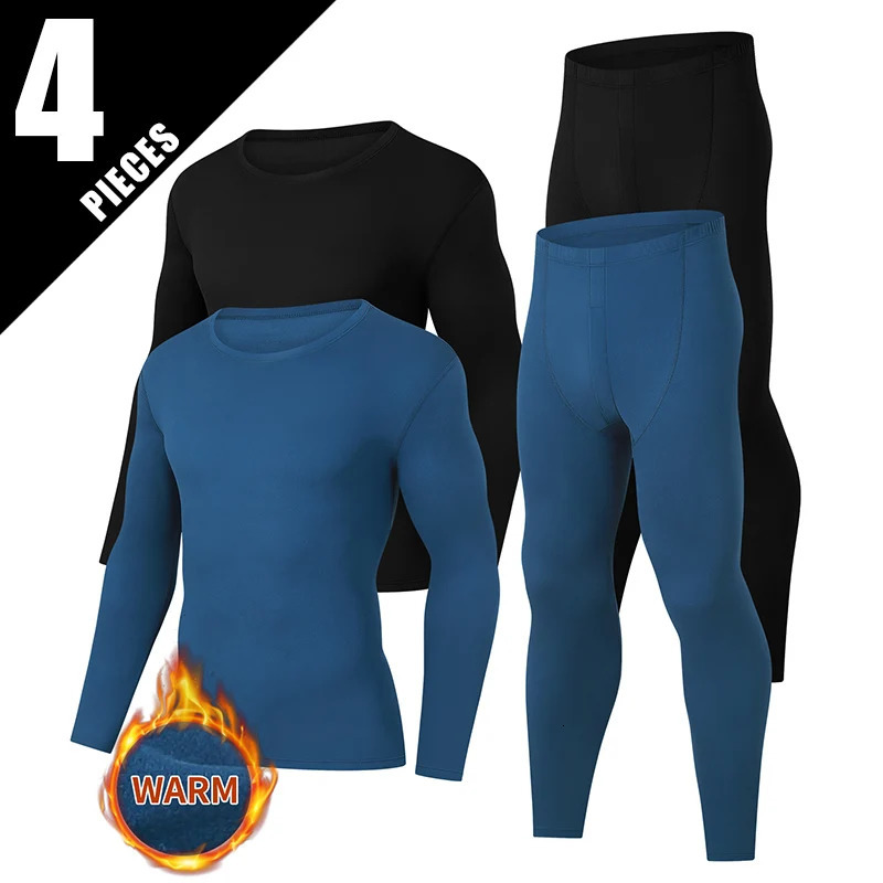 24-piece Set Of Autumn And Winter Men's Solid Color Classic Round Neck Warm Underwear Set Casual Mid Neck Bottom Top Warm Pants 261015