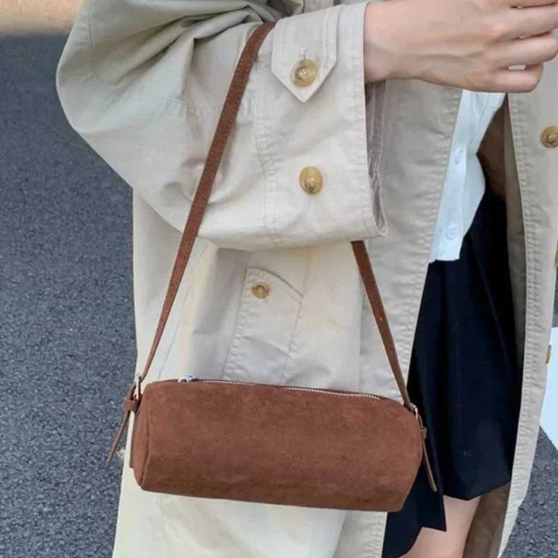 Designer low Totes Shoder Bag Suede Handbag Large Capacity Slouchy Candy Korean Style Solid Color Tote J261017