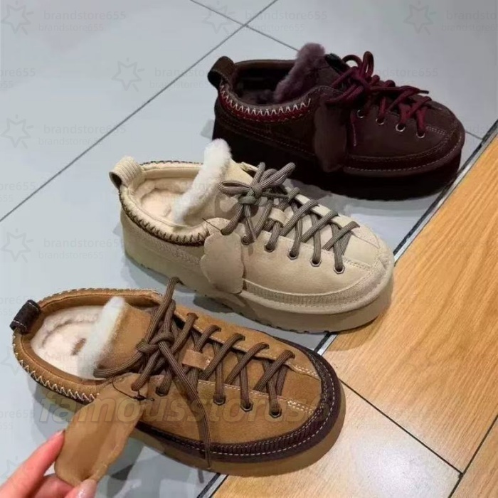 2026 New model Designer latest style heightening 6cm Designer Casual Shoes shoe lowmel Womens sneaker Fur Trainer Classic Platform Suede Lady snow b