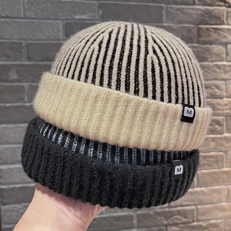 Beanie/Skull Caps 2026 Women Girls Winter Beanie Hat Caps Docker Keep Head Warm Edge Curl Fashion Outdoor Winter Hats New DesignT261017