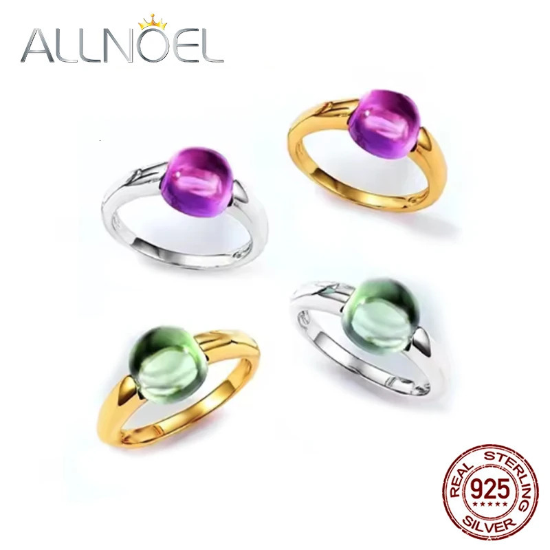 ALLNOEL 10K Gold Plated Color Crystals Rings For womens ring Inlaid Water Drop Pendant Party Gift Copper material 261017