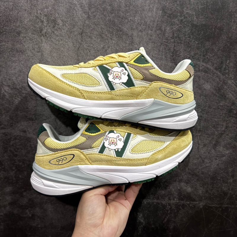 Premium Designer 990V6 athletic, comfortable, non-slip, wear-resistant low-top running shoes, available in men's and women's styles, also