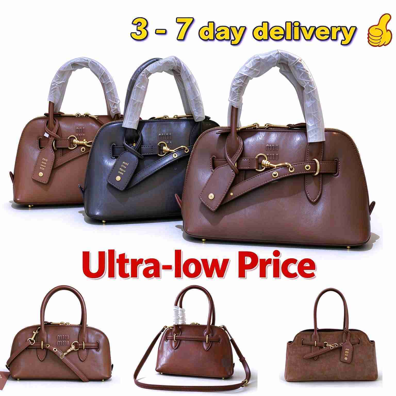 12A Women's Bag Designer Leather Handbag Ladies Crossbody Shoulder Bag Women's Luxury Classic Bag Retro Shell Bags For Woman