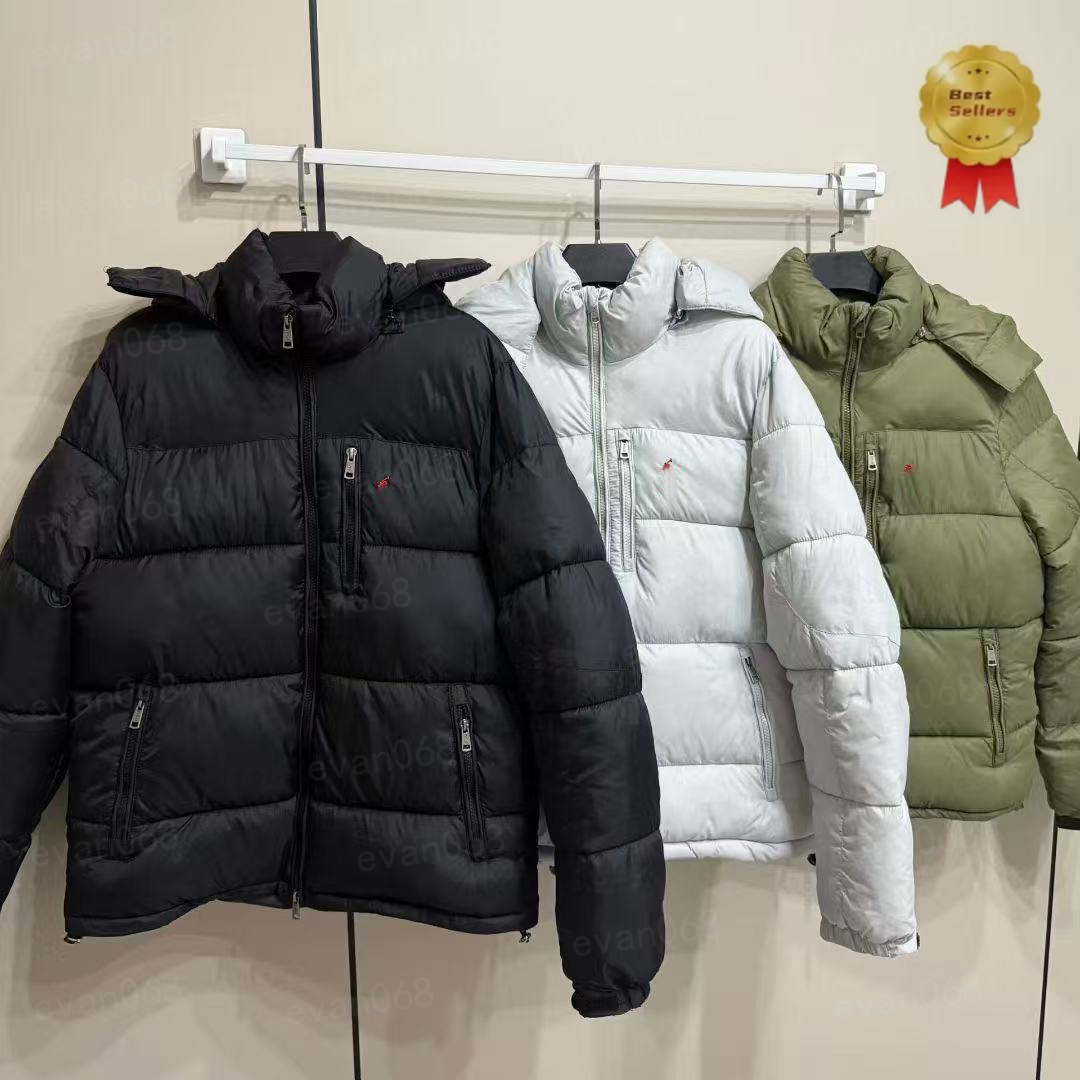 Mens Designer Jacket Polos Puffer Jacket Embroidery Cotton Thick Body Warmer Winter Jacke Windbreaker Coat polo hoodie polo jacket polo zip up doudo