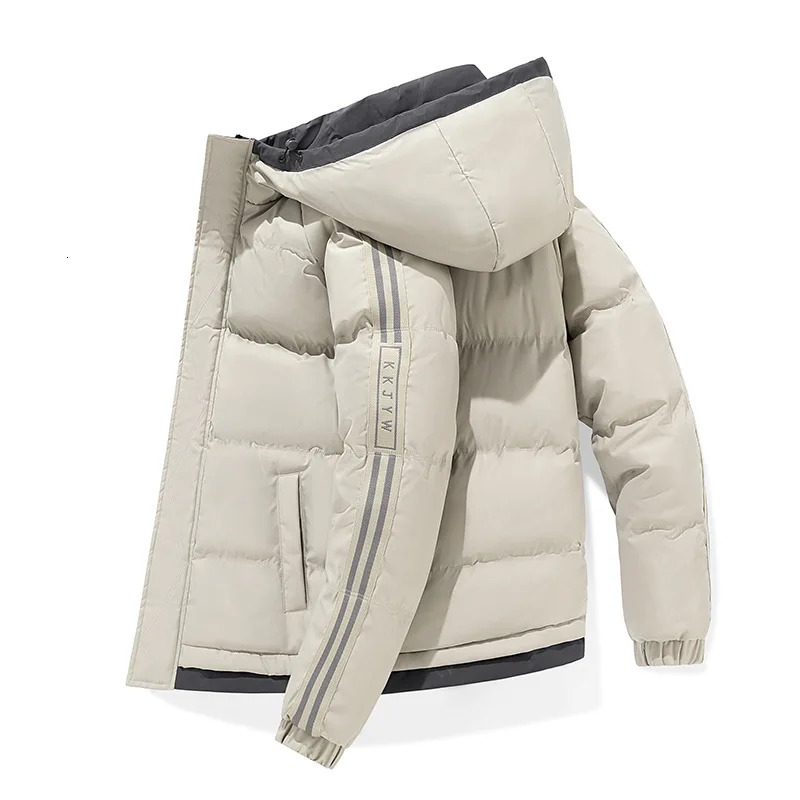 Fashion Men Hooded Casual Down Jackets Winter Coats Good Quality Male Thicker Warm Parkas Couple Slim Fit Size 5XL 261017