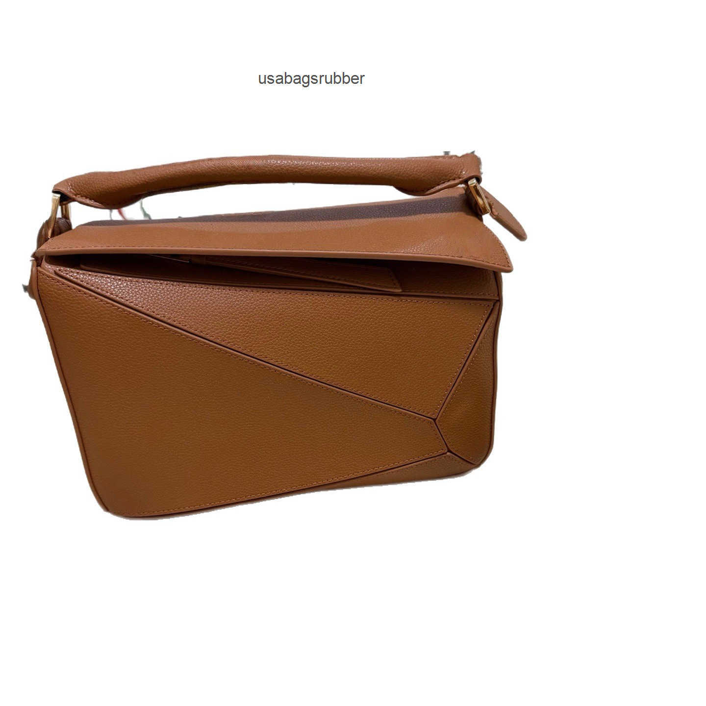 Geometric Panel new leather geometric bag a lightweight and versatile shoulder bag crossbody bag and handbag a and high end underarm bag