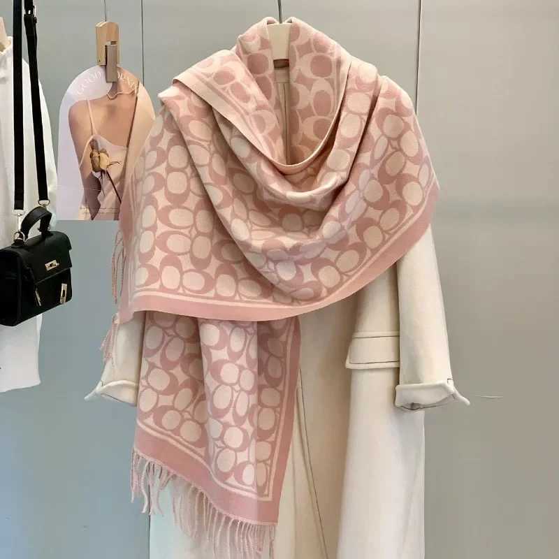Autumn and Winter New Scarf Women's Double sided Thick tassel Shawl Dual purpose Versatile External Warm Scarf S261017ETAF