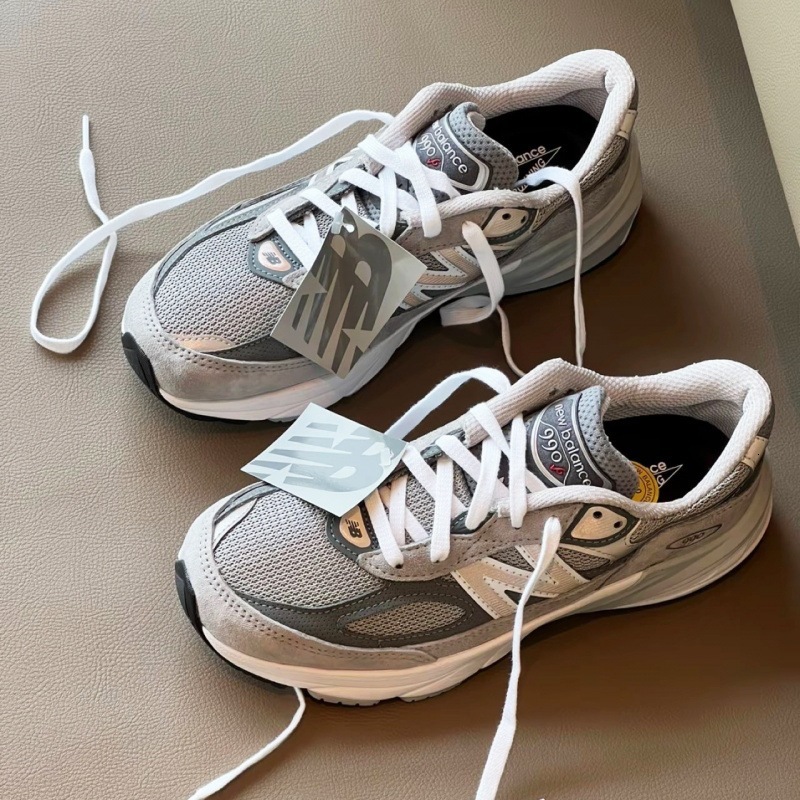 Premium Designer 990v6 breathable durable retro casual athletic dad shoes, suitable both men and women, for everyday wear