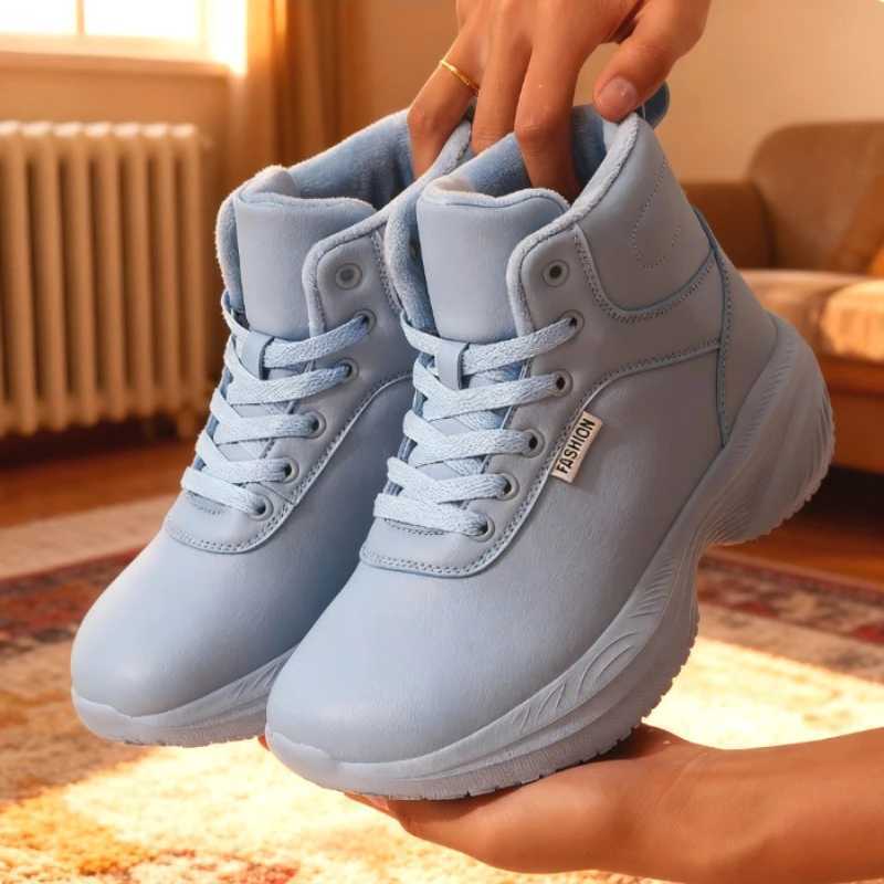 Casual Shoes Women's Wide Toe Barefoot Snow Boots Waterproof Minimalist Comfort Sneakers Multi Functional Warm Women's Tennis Shoes 2025 N