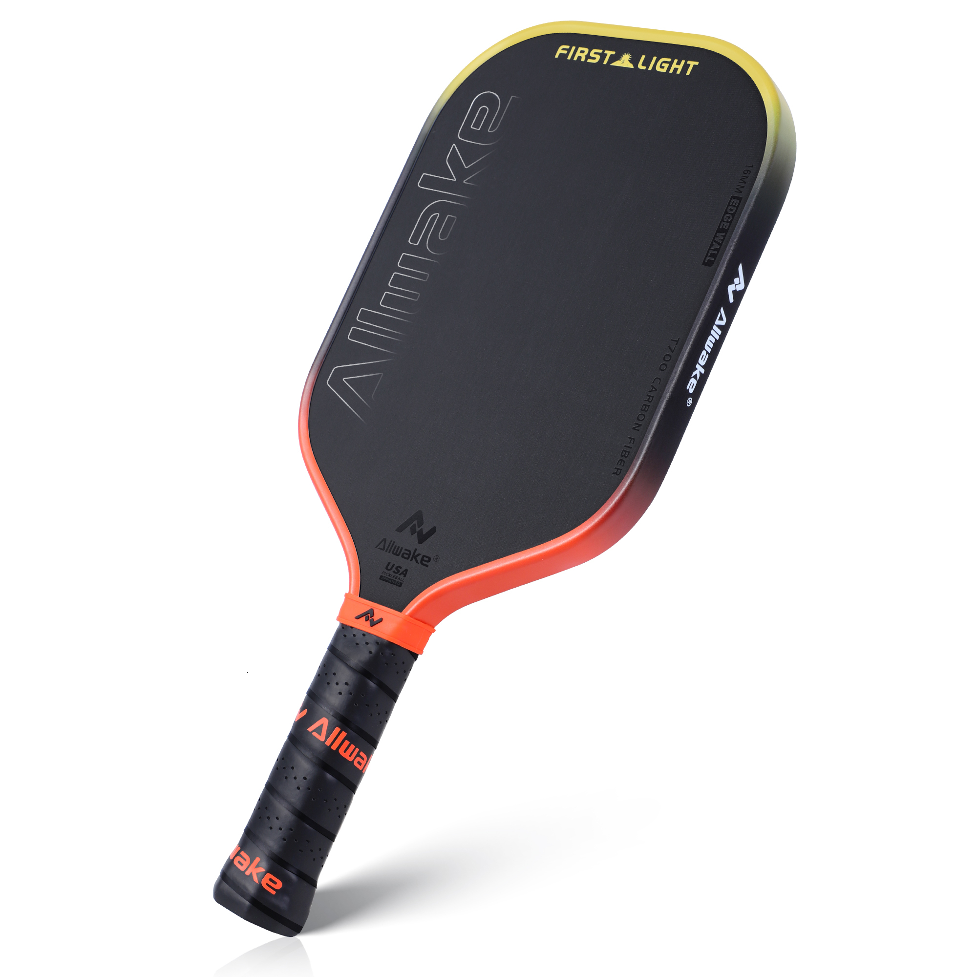Allwake Thermoforming Pickleball Paddle Polypylene Honeycomb Core Toray T700 Carbon Fiber 16MM 26Y1017