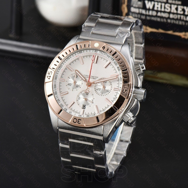 AAA Mens Chronograph Br Watch Designer Breitlinlyness Watch Automatic Quartz Movement Watches Men High Quality Watch Multi Function Calendar Watch a