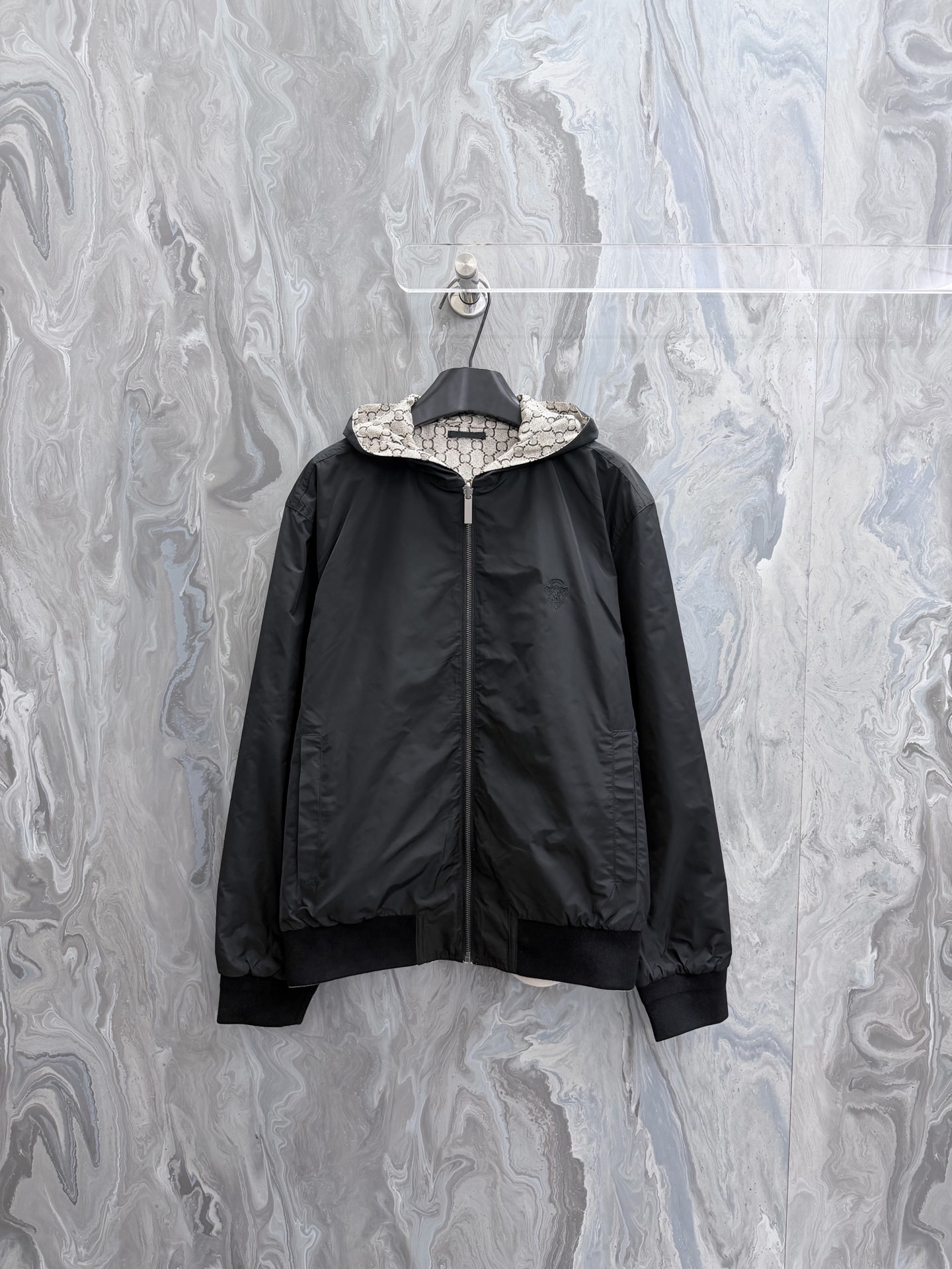2026 Fashion Jacket 26SS Khaki Zipper Jackets Streetwear Outdoor Casual Oversize Jacket Brand Coats Satin Designer Jacket Clothing s1