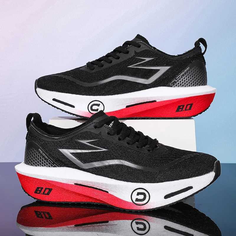 Casual Shoes Marathon Men Running Shoes Carbon Board Sports Breathable Lightweight Women's Comfortable Athletic Nonskid Sneakers Men H261016