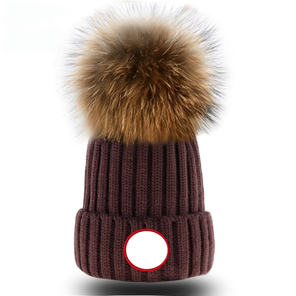 Warm Winter Caps Fashion winter hat Design beanies wool skull cap Fashion Women Beanie Pom Pom Bobble Hat Outdoor ski warm hats high quality d-5