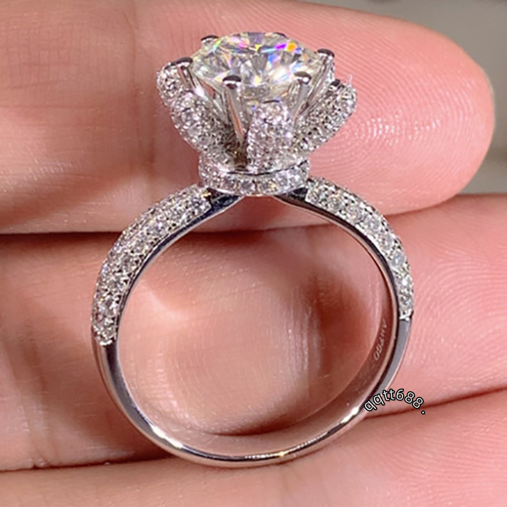 Professional Custom IGI Certificate CVD HPHT Lab Grown Diamond 14k 18k Solid Gold Rings Round Engagement Ring for Wedding