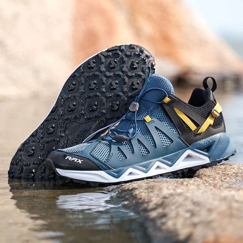 RAX Men Women Summer Hiking Shoes Breathable Upstream Shoes Trekking Aqua Shoes Outdoor Fishing Camping Sneaker Men 261013
