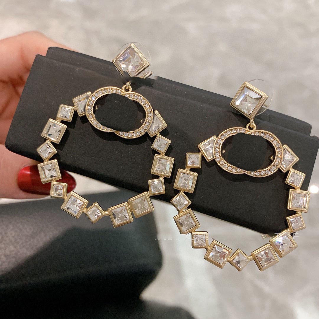 2026 Designer Party Large Earrings Fashion Jewelry Studs Women's Earrings Korean-Japanese Hip-Hop Rock Style Accessories