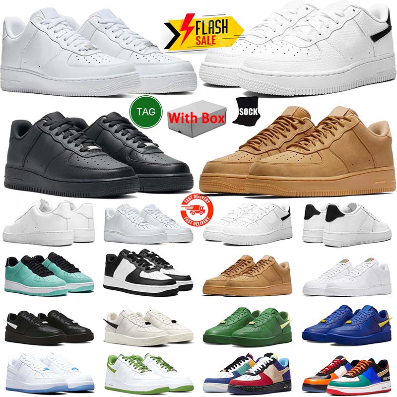 2026 Designer 1 running shoes for men women one 1 flat sneakers vintage triple white black mens trainer sports with box 36-47