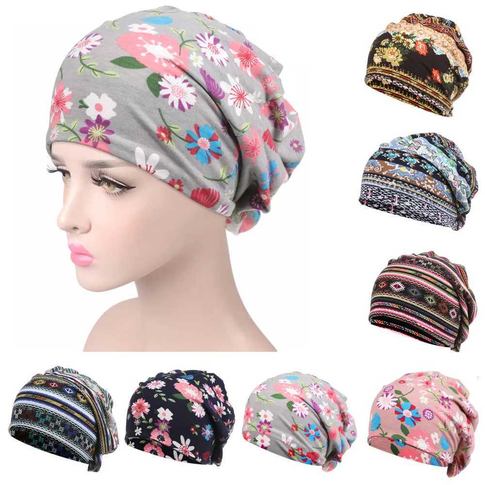 Beanie/Skull Caps Cotton Women's Baggy Slouchy Beanie Hat Sport Casual Headwear Hair Loss Headscarf Cancer Chemo Caps Spring Summer HatT261017