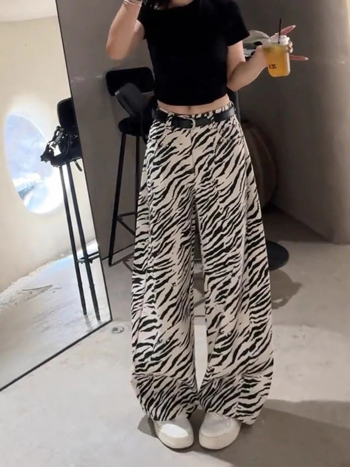 American Retro Wide Leg Straight Cut High Waist Denim Jeans Womens Autumn Loose Fit Versatile High Waist FloorLength Pants 261016