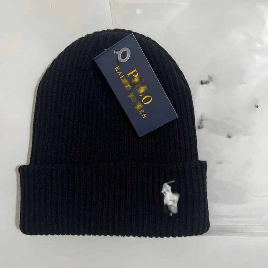 Pony Embroidery Beanie Knitted Hat horse designer hats Plain color fashion Outdoor Leisure Warm caps Winter Beanies e6Qb AA
