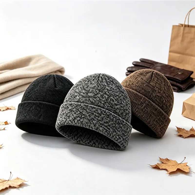 Beanie/Skull Caps Men Women Winter Knitted Beanie Hat Soft Acrylic Warm Stretch Cuffed Skull Cap Outdoor Sports Thermal Ski Hat Daily WearT261017