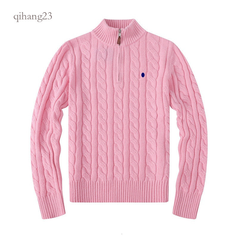 Ralfs Laure Quarter Zipper Sweaters Men Designer Wool Casual Polos Chandail Cardigan Jackets Winter Warm Long Sleeve Sweater Pullover Warm Rauph Lar