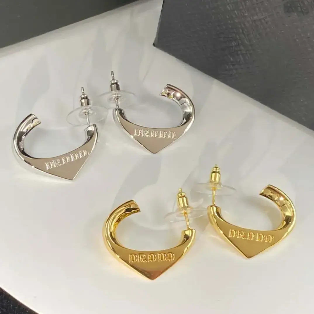 Stud Earring New Designer 925 Silver Needle 18K Gold Copper Classic Triangle Earrings Fashion Jewelry Valentine's Day Christmas High Quality Gi