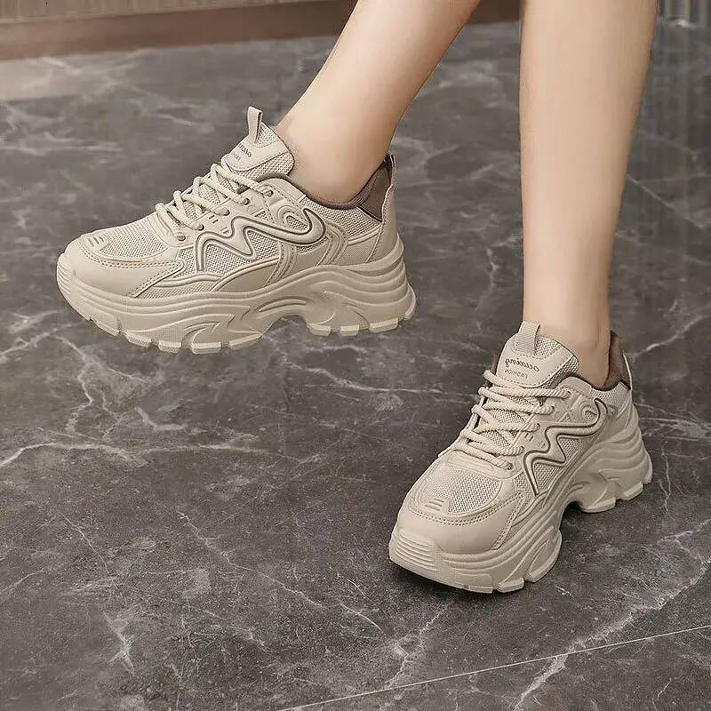 Men Shoes Fashionable Casual Breathable For Women Solid Color Sport Shoes Breathable Non Slip Gym Jogging Platform Sneaker Footwear