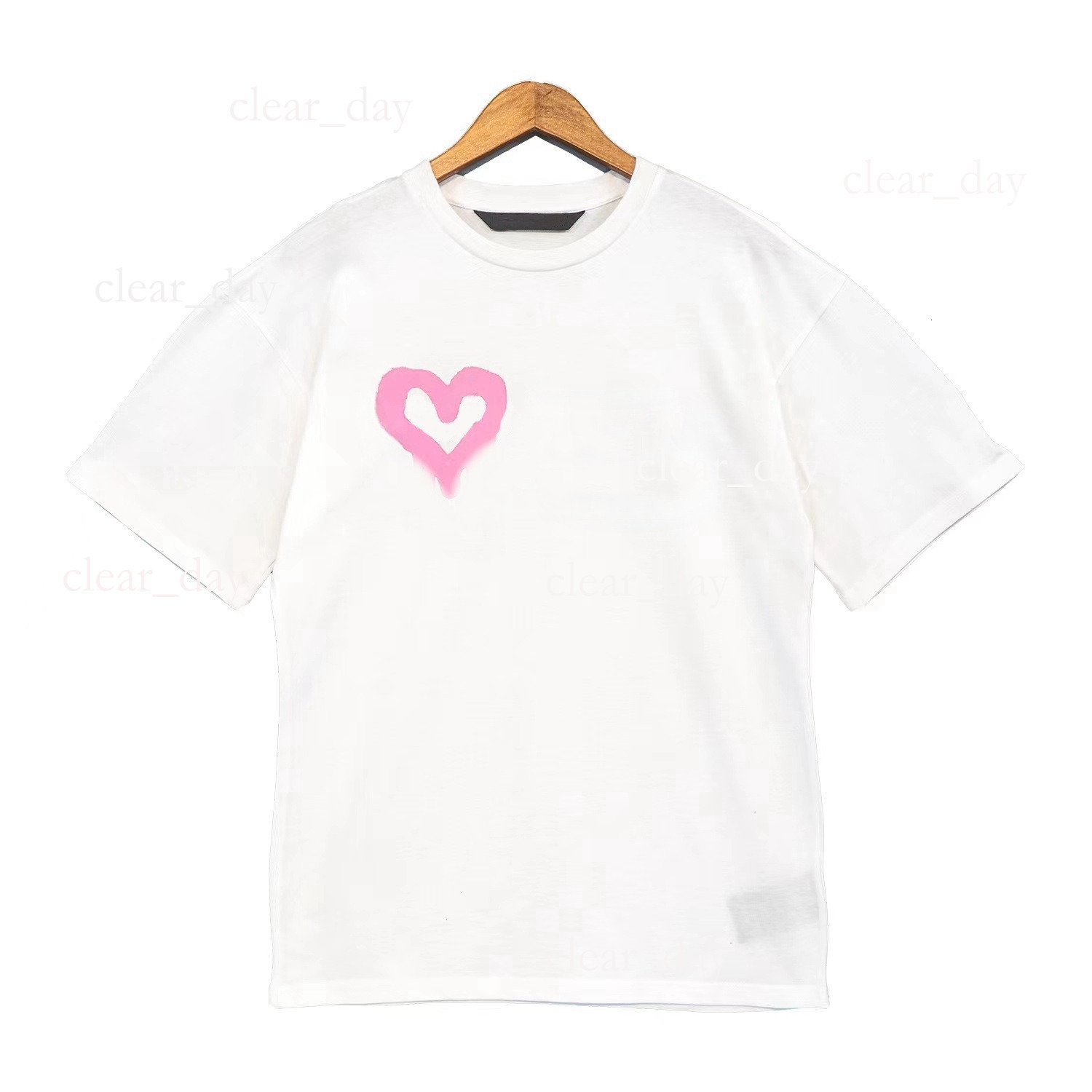 Palmity Angles Tshirt Mens Designer Tshirt Luxe Bear Tshirts Black Shirts For Women Summer Palmesshort Slve Breathable Cotton Letter Tshirt 09c