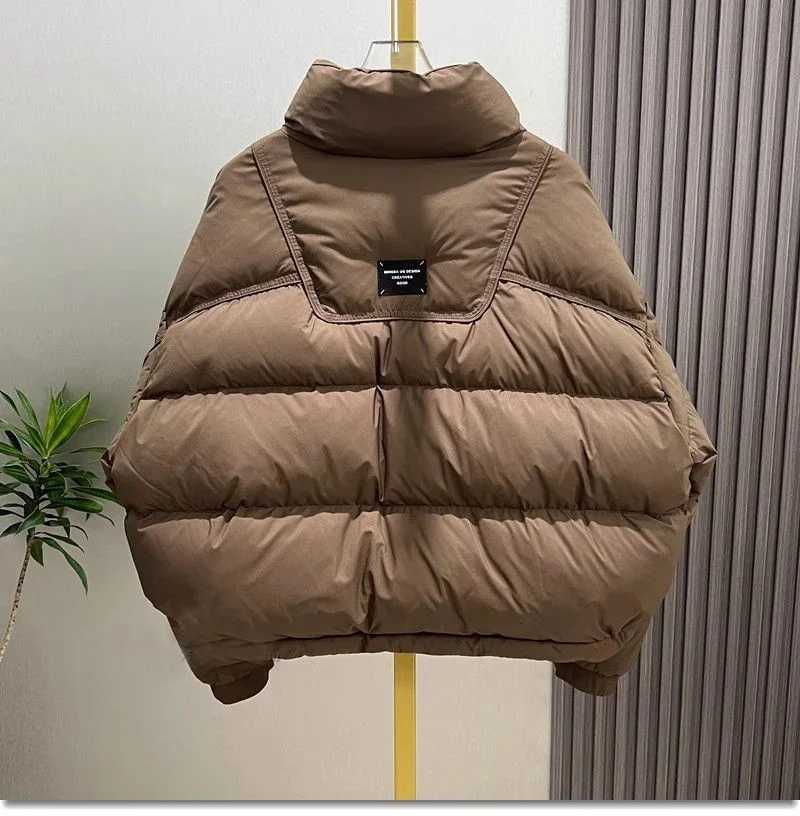 Women's Down Parkas Lady Short Down Cotton Jacket 2024 Winter New Fashion Loose Fitting European style Thick And Warm Bread Jacket Padded Parka