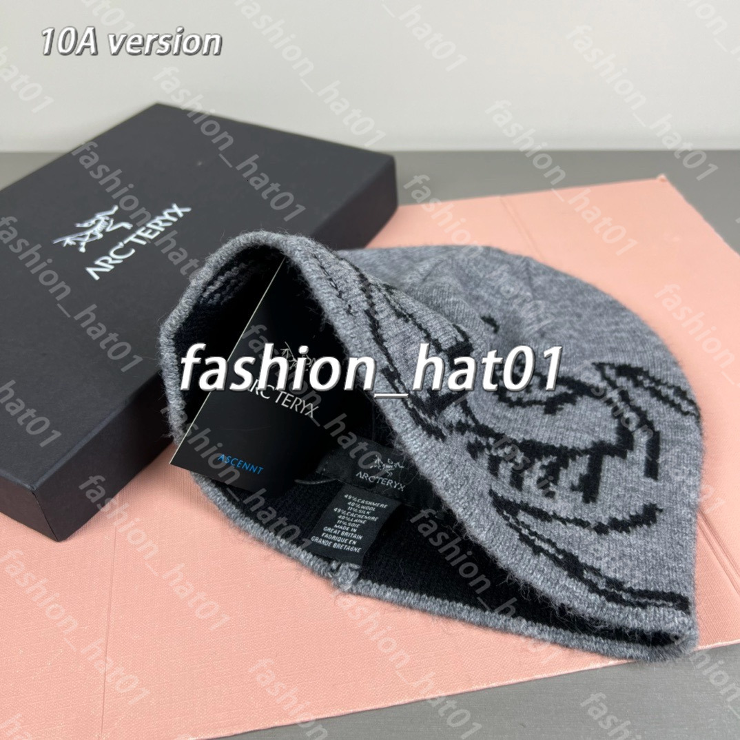 Classic arc beanie designer wool hat luxury cashmere hat embroidered ancient bird pattern street fashion brand Artery beanie GROTO TOQUE warm ski ha