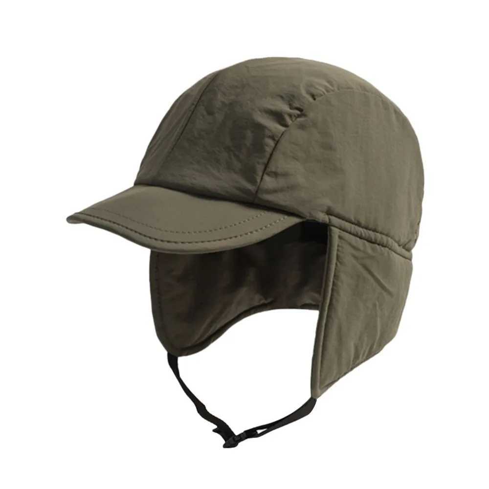 Trapper Hats Outdoors Japanese Bomber Hat Warm Thick Winter Cap Ear Protection Casual Ski Russian Cap for Men WomenT261017