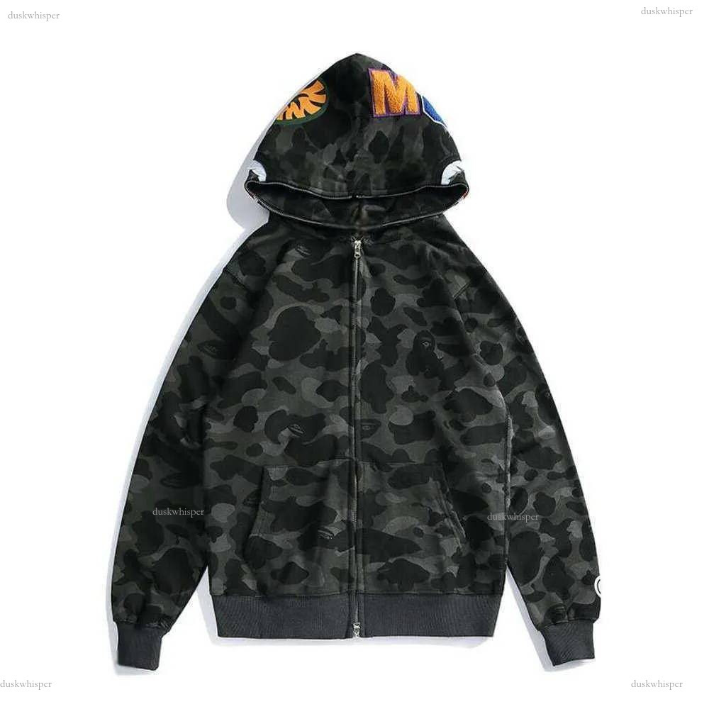 Ba pe Hoodies Tracksuit Hoodie Full Zip Up Mens Camouflage Jacket Hoody Hooded Sweatshirt Man Womens Sweater Long Cardigan Bathing Ape hoodie 9b3