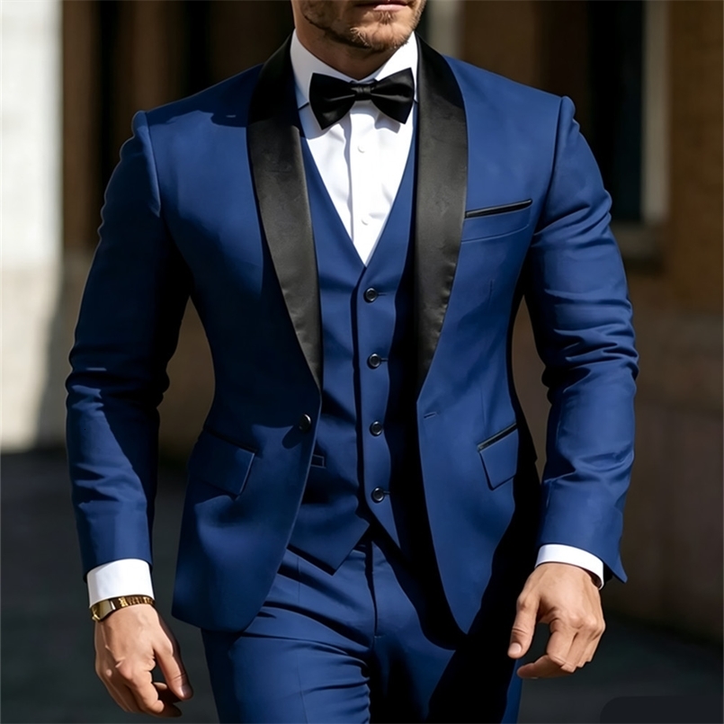 Men's 3pcs Suit Set Jacket Vest Pants Prom Party Wedding Business Suits for Men wedding suits for men 260930