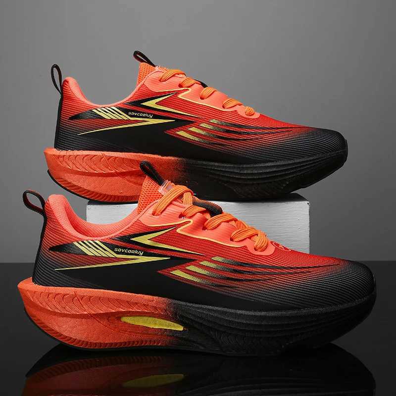 Casual Shoes Running Shoes Men Carbon Board Marathon Sports Air Cushion Breathable Lightweight Women's Comfortable Athletic Sneakers Casual H26