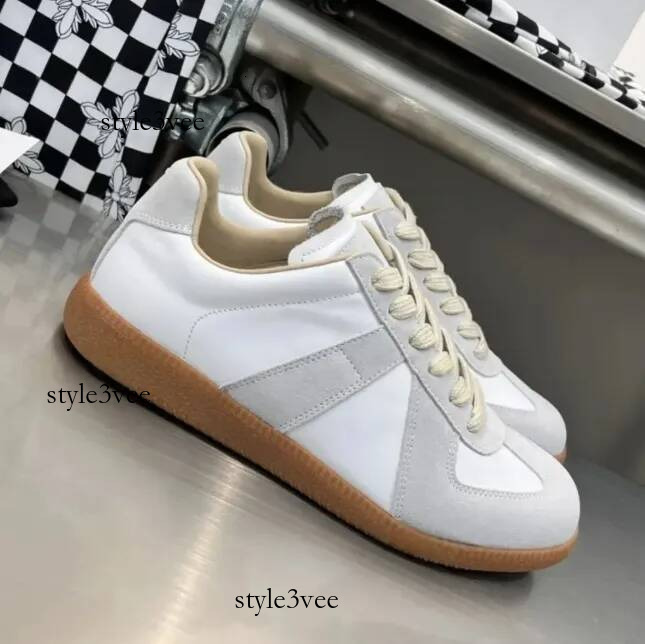 Designer margela Sneakers Casual Shoes german MM6 shoes army gum gats Trainer paint Trainers gat Sneaker black grey white brown Men Women 703