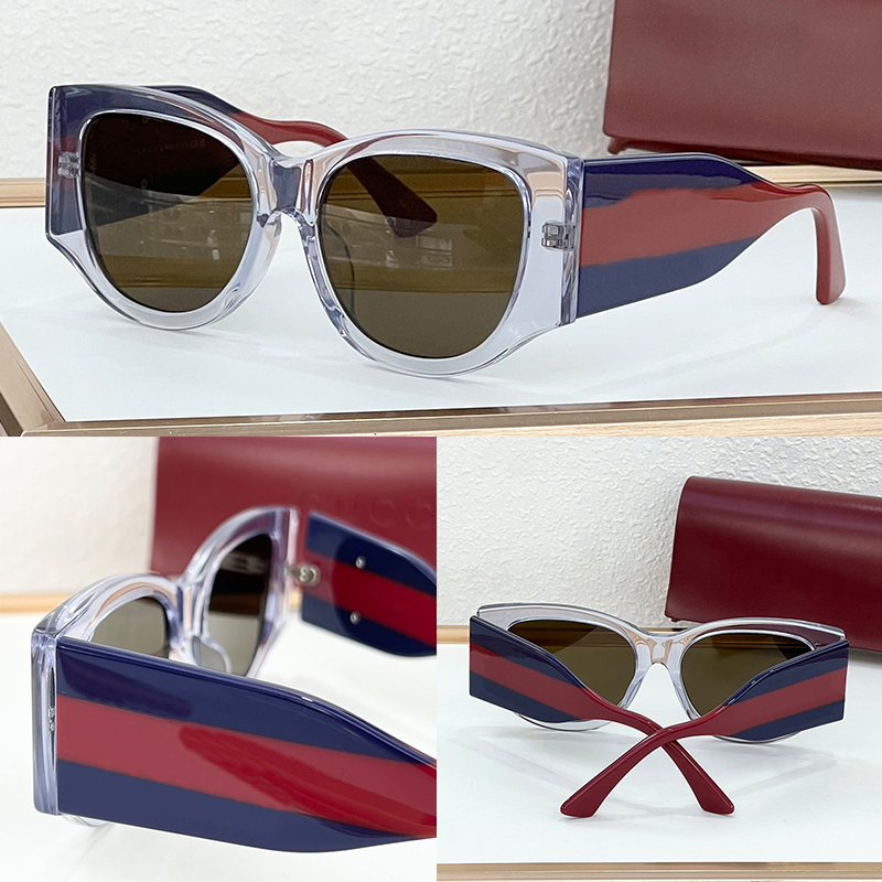 Luxury womens designer sunglasses 2115 brown lenses Vintage acetate oversized frame sunglasses mens outdoor travel driving glasses UV400 with box