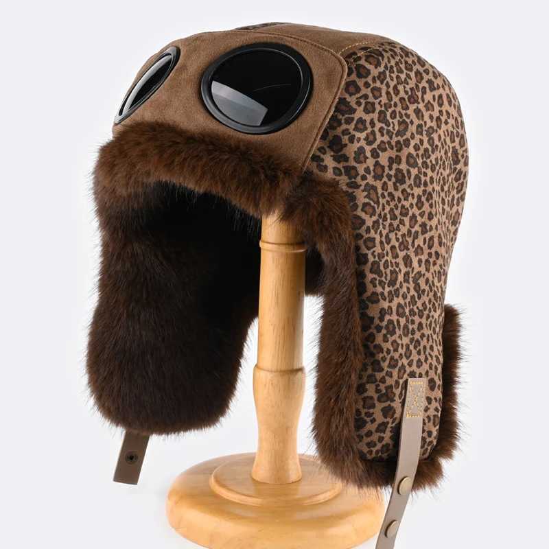 Trapper Hats Winter Hats Women Men Thick Warm Earflap Russian Hat Cold-proof Keep Warm Winter Cap Faux Fur Hat Windproof Ski Cycling HatT261017