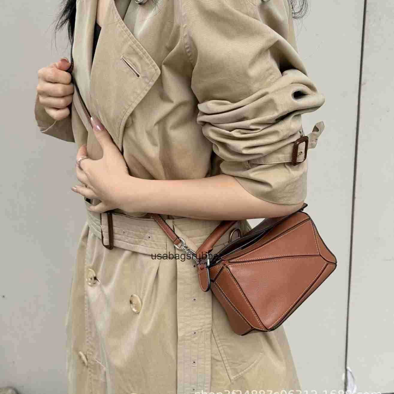 Luxury Designer Style 2026 new geometric bag with a high end feel classic pillow bag versatile handbag shoulder bag and crossbody bag for women