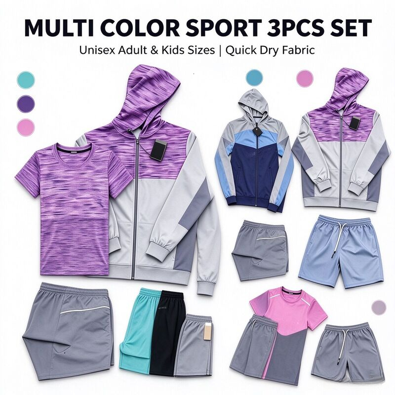 3piece High set quality tracksuit tech Mens tracksuit designer Quick dry set miller tracksuit kid tracksuit Men's Adults tracksuit Short Sleeve