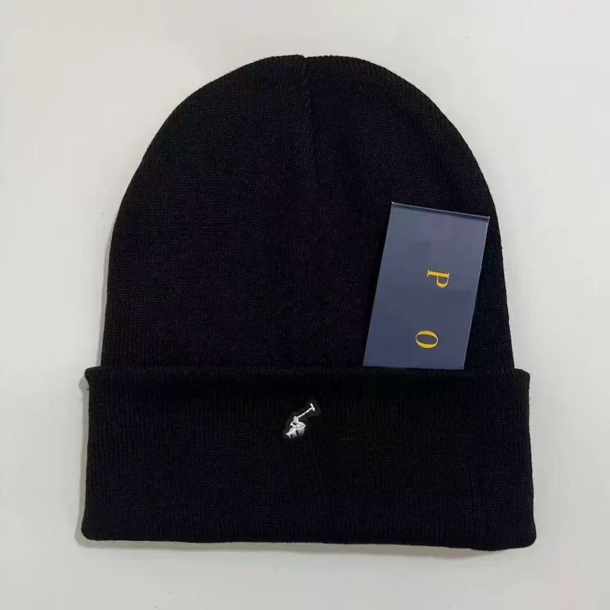 Winter Knitted Luxury Embroidery Beanie Hat Polo Bonnet Premium Quality Thermal Warm Cap Fashion Golf Leisure Sports Designer Style Classic Hats For