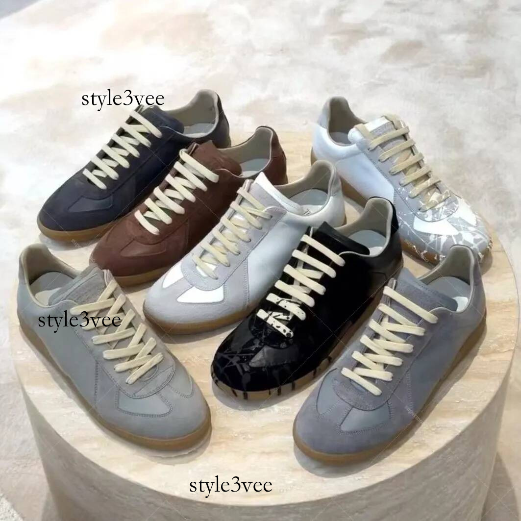 margela Sneakers MM6 shoes German army trainers Gats Running Shoes Replicate Suede mm6 Canvas Woman Mens Flat Foam Casual Dirty Shoes White Black br