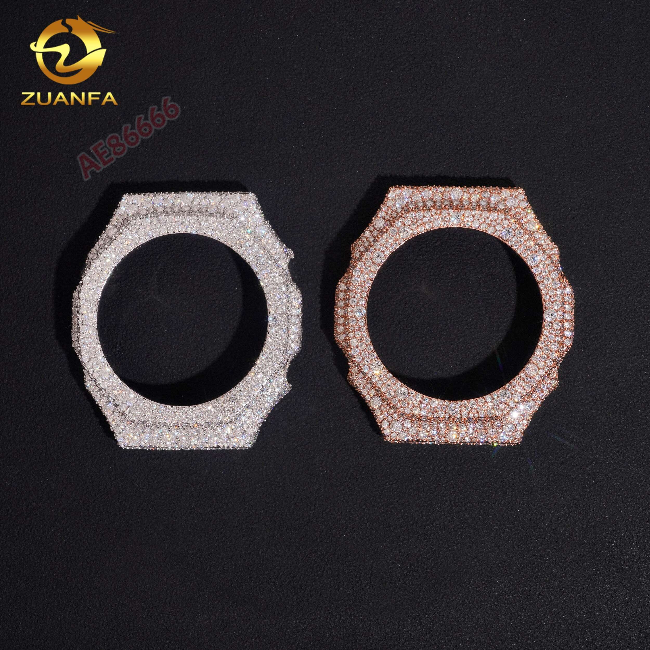 Hot Sale Iced Out Buss Down Watch Bezel for GA2100 S925 Gold Plated VVS Moissanite Watch Case Pass Diamond Test Luxury Hip Hop Custom Mod Watch Repl